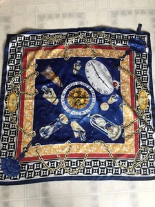 Vintage JAFRA ADORISSE polyester scarf made in Italy  No Snags tempus Fugit - Picture 1 of 5