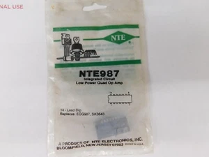 NTE987 Integrated Circuit Quad, Low Power OP Amp - Picture 1 of 4