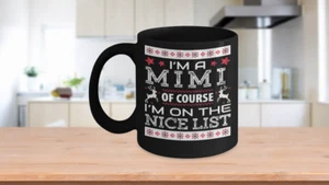 Mimi Nice Lists Christmas Mugs - Picture 1 of 5