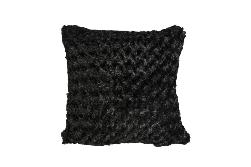 Fundas de cojín de lujo de piel sintética rosa en relieve o cojines rellenos - 18" / 45 cm Foto 1 de 1