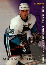 1994-95 Fleer Sharks Hockey Card #201 Michal Sykora