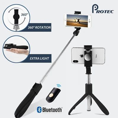 Bluetooth Extendable Selfie Stick Handheld Tripod Remote 360° For IPhone Samsung - image 1 of 4