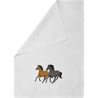 'Prancing Horses' Cotton Tea Towel / Dish Cloth (TW00023125)