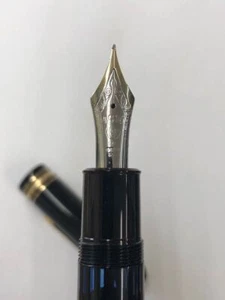 Montblanc Meisterstuck 149 14C 4810 585 penna stilografica nera usata - Foto 1 di 10