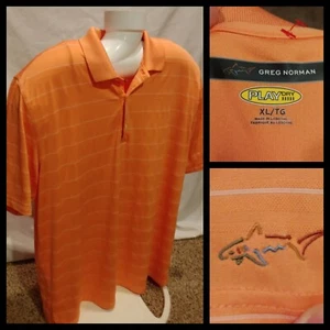Herren Poloshirt Greg Norman Play Dry Kurzarm Orange Sherbert Größe XL - Bild 1 von 8