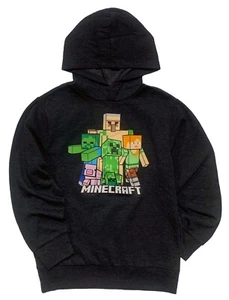 Minecraft ☆ Boys' Bobble Mobbin Pullover Hoodie ☆ Sizes XS-XL - Picture 1 of 6