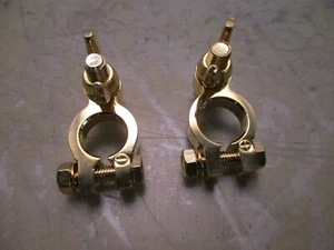 pair wirthco marine battery terminal clamps 22205-7 wing nuts & bolts [5*C-4.5] - Picture 1 of 4