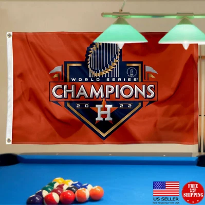 HOUSTON ASTROS FLAG 3'X5' BANNER 3X5 NEW FAST SHIPPING MAN CAVE FLAGS WALL SIGN - Image 1 of 4