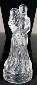 Wunderschöner PRINZESSINNENHAUS 24 % Bleikristallglas BRAUT & BRÄUTIGAM Statue Tortenaufleger - Bild 1 von 5