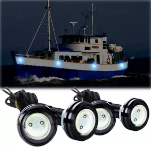 4X Barco de Pesca Nocturna Luz LED Negra 12v DC - Imagen 1 de 10