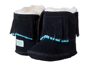 Stivaletti stivaletti neri Ugg Australia bambino 0/1 taglia 0 - 6 mesi Branyon - Foto 1 di 3