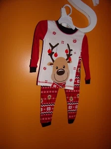 Komar Kids 2T Boys And Girls Unisex Reindeer Long Sleeve Outfit / Christmas/New - Picture 1 of 4