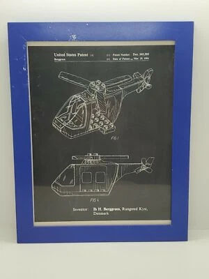 Vintage 1994 Original LEGO US Patent Blueprint , IB H. Berggreen , 10"x12" RARE  - Image 1 of 4