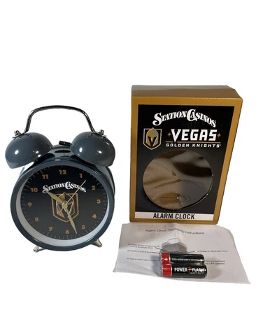 Vegas Golden Knights NHL Hockey Station Casinos Alarm Clock- Complete Cover