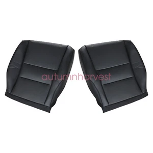 For 2011 2012 Honda CR-V CRV Driver & Passenger Bottom Leather Seat Cover Black - Picture 1 of 9