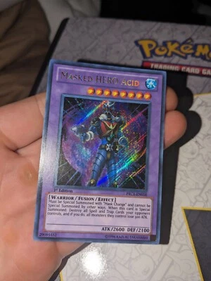 Yu-Gi-Oh! Masked HERO Acid PRC1-EN018 Secret Rare 1st Edition Near Mint  - Image 1 of 4