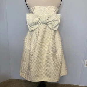 Vintage Betsy Johnson Gold Dot Japanese Anime, Rockabilly Cocktail Dress Sz 4 - Picture 1 of 14