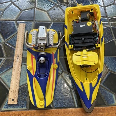 Sea Burner RC Boat Untested Sea Burner Remote Control Speed Boat Toy - Image 1 of 4