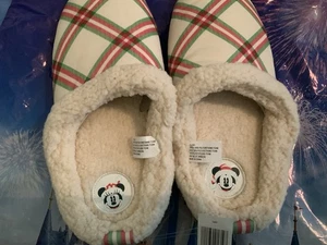Disney Parks Weihnachten Hausschuhe Mickey & Minnie Größe Erwachsene Large neu mit Etikett - Bild 1 von 9