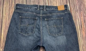 💋Lucky Brand Ginger Skinny Jeans Women's Plus Size 16W Stretch Dark Wash - Picture 1 of 12