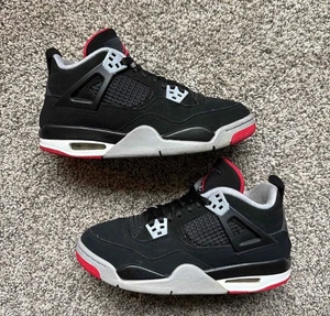 Nike Air Jordan 4 Bred 2019 Größe 5 Jugend (Größe 6,5 Damen) - Bild 1 von 7