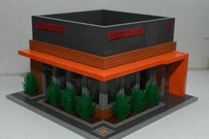 Texas Burger Restaurant Creator Modular City Custom Built Brick Model MOC - Picture 1 of 4