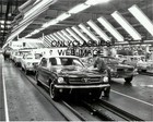 FORD FACTORY PREMIER 1964 MUSTANG ASSEMBLY LINE 8X10 PHOTO AUTOMOBILIA PONY CAR