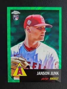 2022 Topps Chrome Platinum Anniversary Janson Junk #280 Green Wave RC - Picture 1 of 2