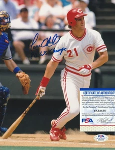 PAUL O'NEILL CINCINNATI REDS 1990 WS CHAMPS PSA AUTHENTICATED SIGNED 8x10 - Picture 1 of 1