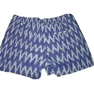 Pantalones cortos J Crew 00 azul blanco. Dimensiones cintura 29", tiro 9,5", entrepierna 3" (0321) - Imagen 1 de 2