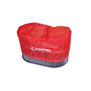 Outerwear Pre-Filter, 5.5 X 9 Oval, 3.5 Tall, Red Dunebuggy & VW - Imagen 1 de 1