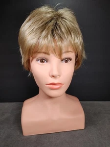 Peluca Lizzy de René de París cremosa con raíces de caramelo *defecto* - Imagen 1 de 9