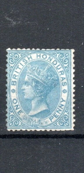 Britannique Honduras 1865 1d Pâle Bleu Queen Victoria Sg 1 Mlh Foto 1 de 1