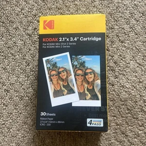 Kodak Ink Ribbon Paper,30 Photo Cartridge Photo Paper for Mini - Photo 1/5