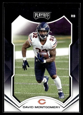 2021 Panini Playoff David Montgomery Chicago Bears #128 - Image 1 of 2