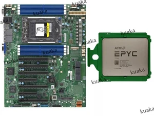 Supermicro H12SSL-i Motherboard With AMD EPYC 7742 64 Cores 2.25GHz Server CPU - Afbeelding 1 van 3