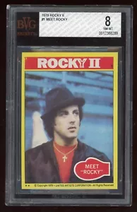 1979 Rocky II #1 Meet Rocky BVG 8 RC Rookie Rocky Balboa Sylvester Stallone - Foto 1 di 2