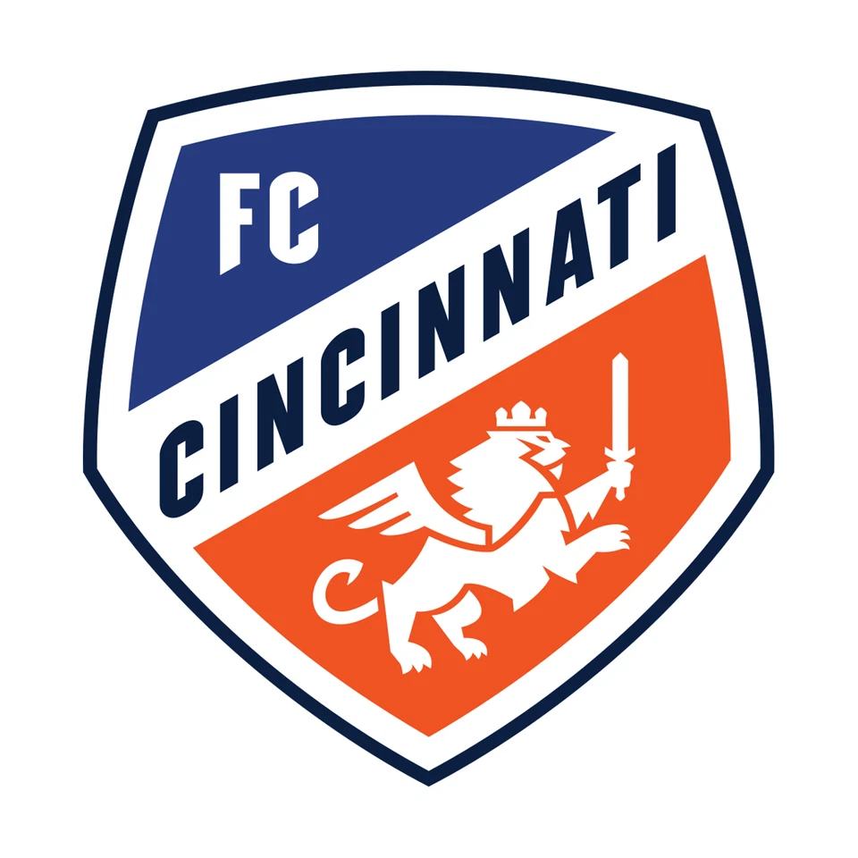 Calcomanía adhesiva troquelada de vinilo resistente a la intemperie FC Cincinnati Football Club MLS 01 Foto 1 de 1