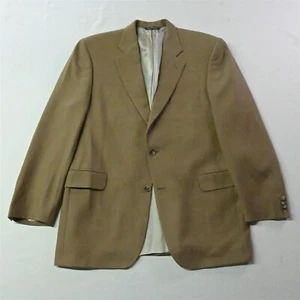 Jack Victor 43R 44R Brown Vincewood SPJ Wool Men Blazer Suit Jacket Sport Coat - Picture 1 of 12