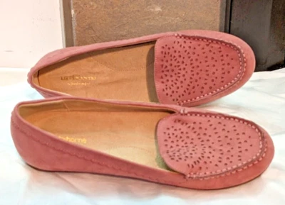 Мокасины Liz Claiborne розовые замшевые Adlenina плоские размер 7 - Изображение 1 из 4