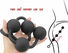 Super lange Silikon Stecker Perlen Ball Riesige 4 Perlen Stecker BDSM Bondage