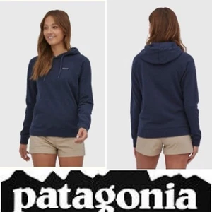 Patagonia Hoodie Womens P6 Label Organic Pullover Sweatshirt Navy Blue XS Logo - Picture 1 of 5