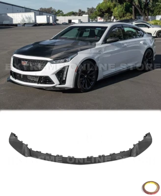 Front Lip For 22-24 Cadillac CT5-V Blackwing Real CARBON FIBER Extended Splitter - Image 1 of 4