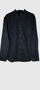 Basic Editions Black, Blue, Grey Stripe Long Sleeve Shirt. Size XL Tall - Picture 1 of 9