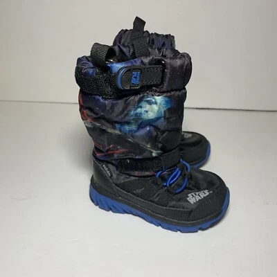 Stride Rite Toddler Boy Made 2 Play Black Star Wars Sneaker Winter Boot Sz 4 NEW - Image 1 of 4