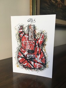 Eddie Van Halen “Eddie's Axe” (5"x7") Matte - Art Card 