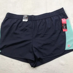 FILA Sport Mens 2XL Black Wicking Active Running Shorts Mid Rise 2868 - Picture 1 of 12