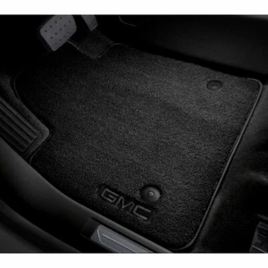 2017-2023 GMC Acadia Front 2nd 3rd Row Premium Carpet Floor Mats Black OEM GM - Picture 1 of 6