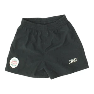 Liverpool FC Reebok Kids Black Shorts | Vintage Boys Football Sportswear VTG - Picture 1 of 3