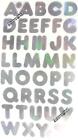 ~ Foil Silver Alphabet Uppercase Abc Words Hambly Studio Stickers ~